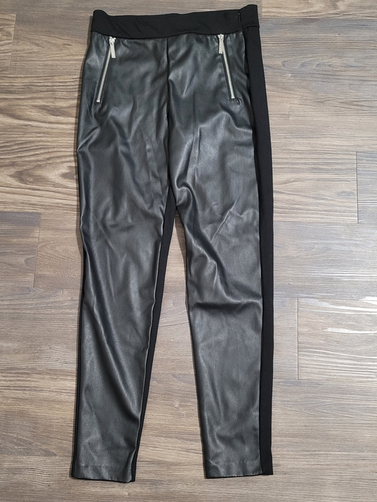 MICHAEL Michael Kors Pants - Michael Kors Women Black Faux Leather Pants S